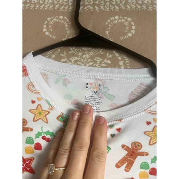 Roller Rabbit Gingerbread Party Pajamas Multi Christmas Holiday 2024 S - Picture 4 of 6
